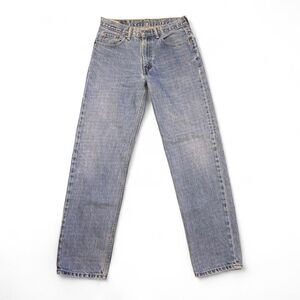 Levi's 550 straight leg relaxed 100% Cotton medium wash blue denim jeans 32x34